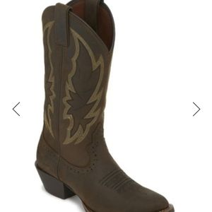 Justin Rosalia womens size 10B dark brown oiled leather